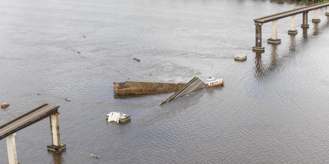 Governador do Pará decretará estado de emergência após queda de ponte