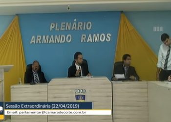 Vereadores da situação entram com efeito suspensivo de Sessão Extraordinária que trataria sobre veto de reposição salarial do servidores