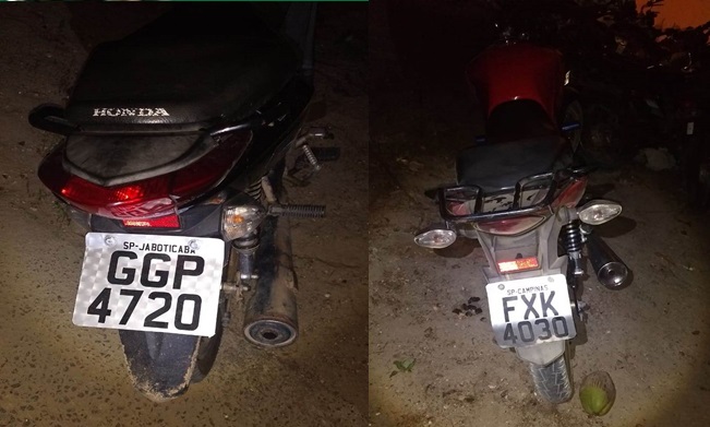 PM recupera duas motos com restrição de furto/roubo em Retiro e Coité e prende três pessoas