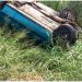 Motorista filma exato momento que seu carro é atingido por carreta e capota na BR 116