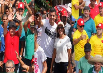 Pré-candidatos aproveitam as comemorações do Dia do Trabalho em Riachão do Jacuípe para abraçarem o povo