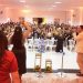 Organizadores comemoram o sucesso do Chá de Mulheres Outono/Inverno da Igreja Missão e Resgate