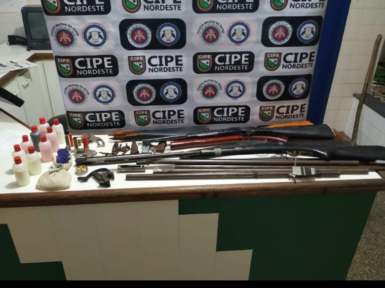 Cipe Nordeste desarticula outra fábrica clandestina de armas na zona rural de Tucano