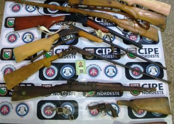 CIPE Nordeste apreende fuzil e desarticula fábrica e comercio clandestino de armas de fogo