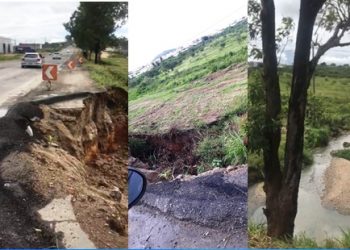 Sem nenhuma providência, cratera aberta na BR 116 continua oferecendo perigo