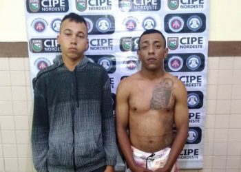 CIPE Nordeste prende dupla em flagrante pouco tempo depois de cometer homicídio em Ribeira do Pombal