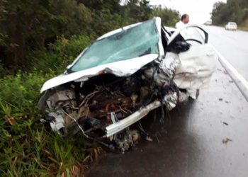 Quatro pessoas morrem em acidente na BR-101, no município de Laje