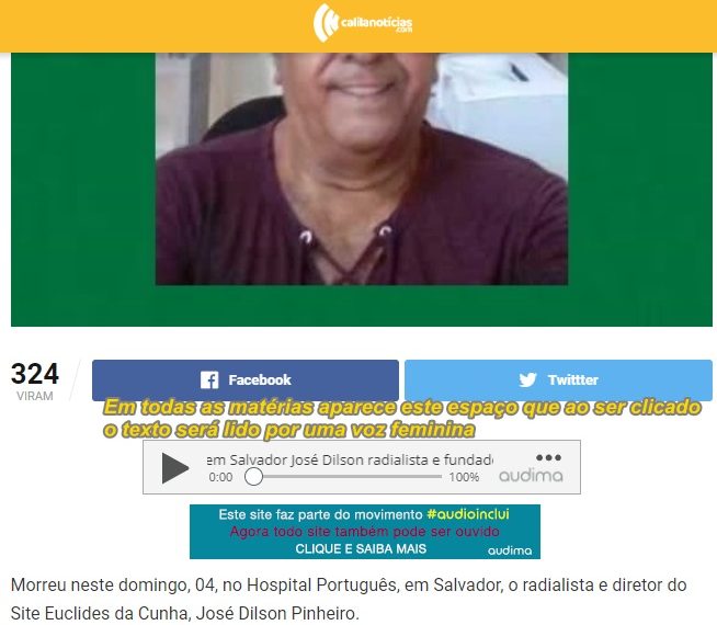 Calila Notícias tem novidade. Você viu e ouviu?