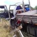 Caminhoneiro fica ferido após veículo capotar duas vezes na BA 233