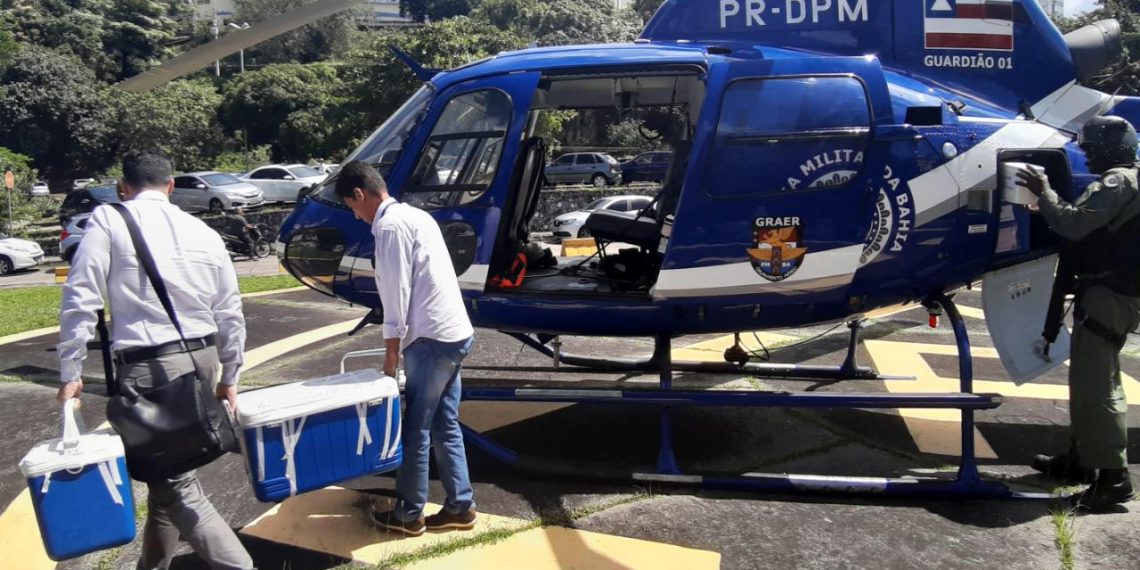 Grupamento Aéreo transporta coração, fígado, rins e córneas