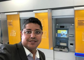 Valente – Vereador Lomanto Queiroz comemora o retorno da movimentação financeira nos terminais de auto-atendimento do Banco do Brasil