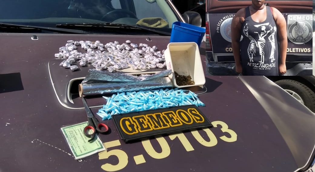 Mulher presa por tráfico de drogas utilizava tornozeleira eletrônica