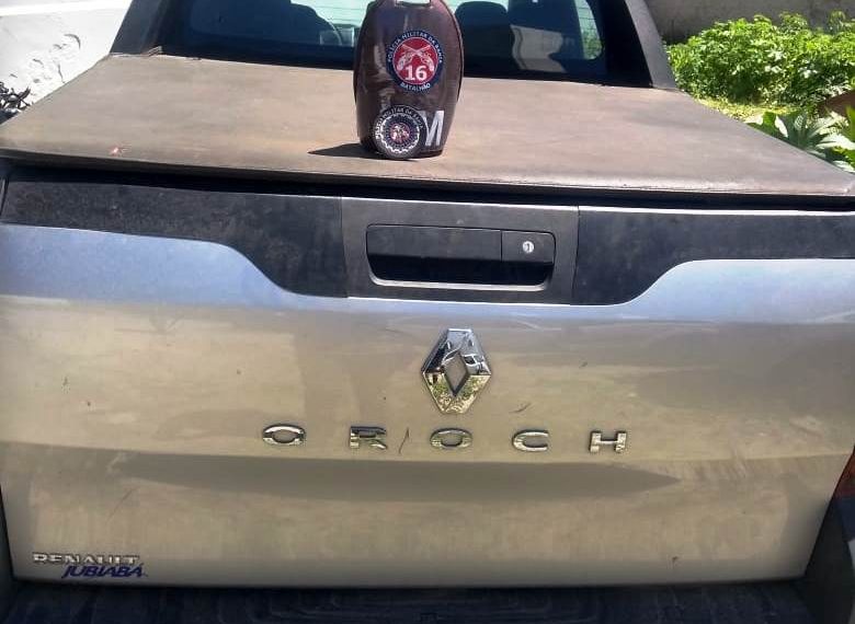 PM localiza no Bairro Fluminense, carro usado em roubo de outro veículo no Distrito de Salgadália