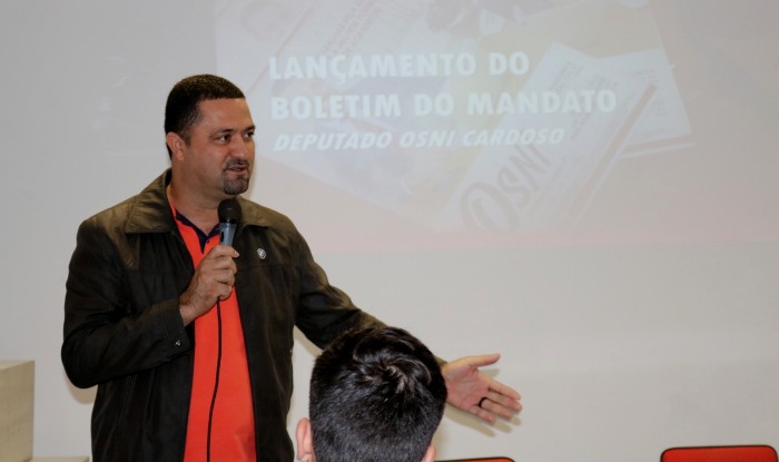 Deputado Osni Cardoso lança boletim do mandato em coletiva de imprensa