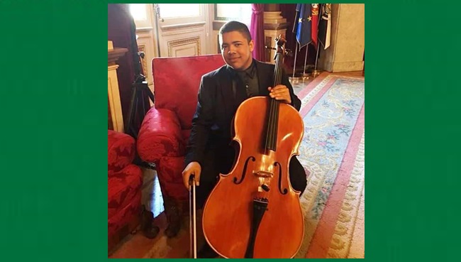 Músico iniciado em orquestra coiteense apresenta concerto solo na Europa em parceria com o Rotary Club