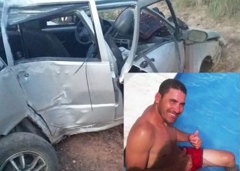 Motorista morre após carro sair da pista e bater em poste da rede elétrica