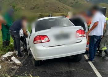 Acidente na Serra do Marçal mata mulher e genro, e filha fica gravemente ferida