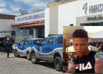 Vítima de disparos de arma de fogo corre em direção ao hospital, mas morre em frente a unidade de saúde