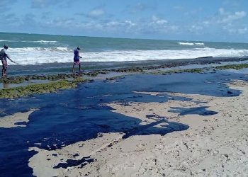 Mancha de óleo atinge foz do rio São Francisco em Alagoas