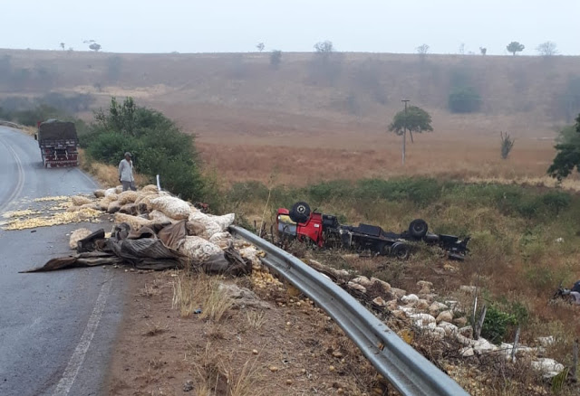 PRE registra mais um acidente na ‘Curva do Cebo’ entre Mairi e Baixa Grande