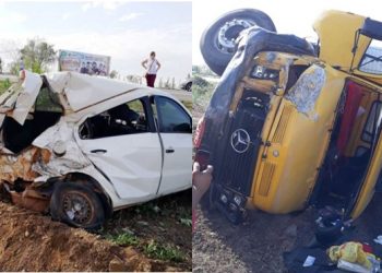 Motorista de carro de passeio fica ferido após caminhão atingir a traseira próximo a Riachão do Jacuípe