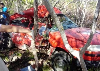 Colisão envolvendo carro e moto deixa três mortos na BA 381