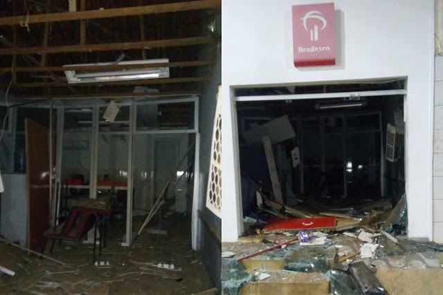 Bandidos voltam a explodir agencia bancária na Bahia