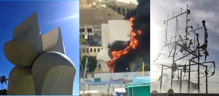 Cartão-postal de Salvador, monumento feito por Mário Cravo Júnior é destruído por incêndio