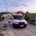 Casal fica ferido após moto colidir em cavalo em estrada vicinal da cidade