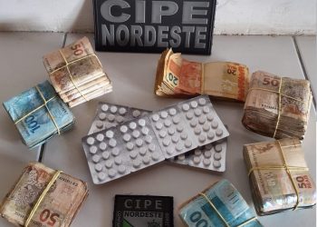 CIPE Nordeste prende paraibano com R$ 58 mil e 120 comprimidos de anfetamina (rebite)