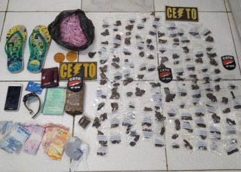 CETO apreende grande quantidade de droga no varejo e prende casal em Serrinha