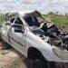 Motorista sai praticamente ileso em grave capotamento na BA 120