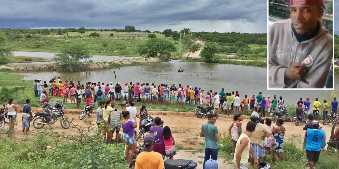 Homem que submergiu depois de entrar em açude aparece morto