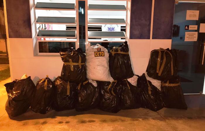 Após ser detido pelo CETO, dono de carga de maconha tentou subornar policiais oferecendo R$ 300 mil