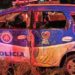 Viatura da PM capota durante perseguição, um policial morre e dois ficam feridos