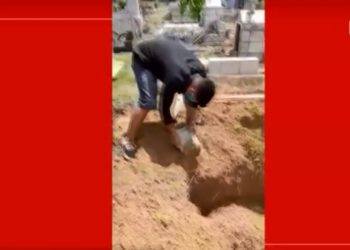 AM – Com falta de coveiros, família tem que enterrar idoso morto com suspeita de Covid-19 em cemitério de Manaus