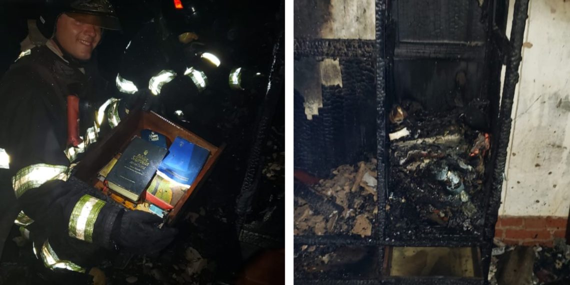 SP – Gaveta com Bíblia fica intacta em incêndio que destruiu casa neste Domingo de Ramos