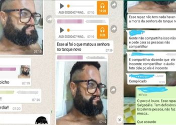 Foto de homem publicada em redes sociais como suspeito de homicídio de idosa é Fake News. Ele prestou queixa na Delegacia