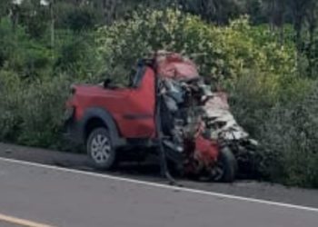 Homem morre ao bater Fiat Strada com carreta na BR-407