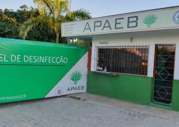 APAEB instala túnel de desinfectação para prevenir o novo Coronavírus