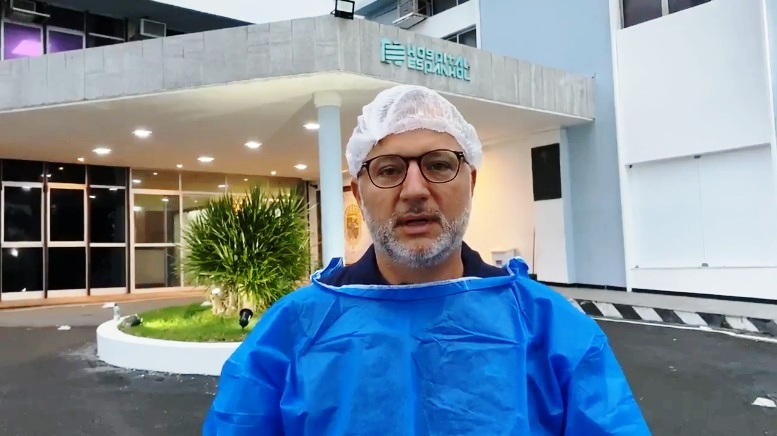 Paciente com Covid-19 tem surto psicótico e ateia fogo em apartamento do Hospital Espanhol