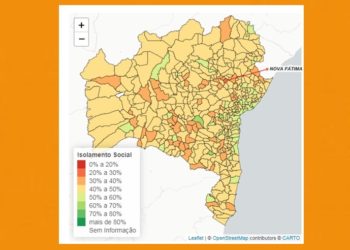 Nova Fátima tem a pior taxa de isolamento social da Bahia