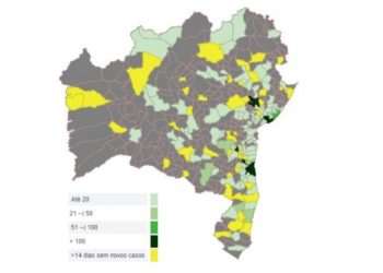 Bahia tem 4.528 confirmações de Covid-19 e óbitos chegam a 165 (atualizada às 16h57)