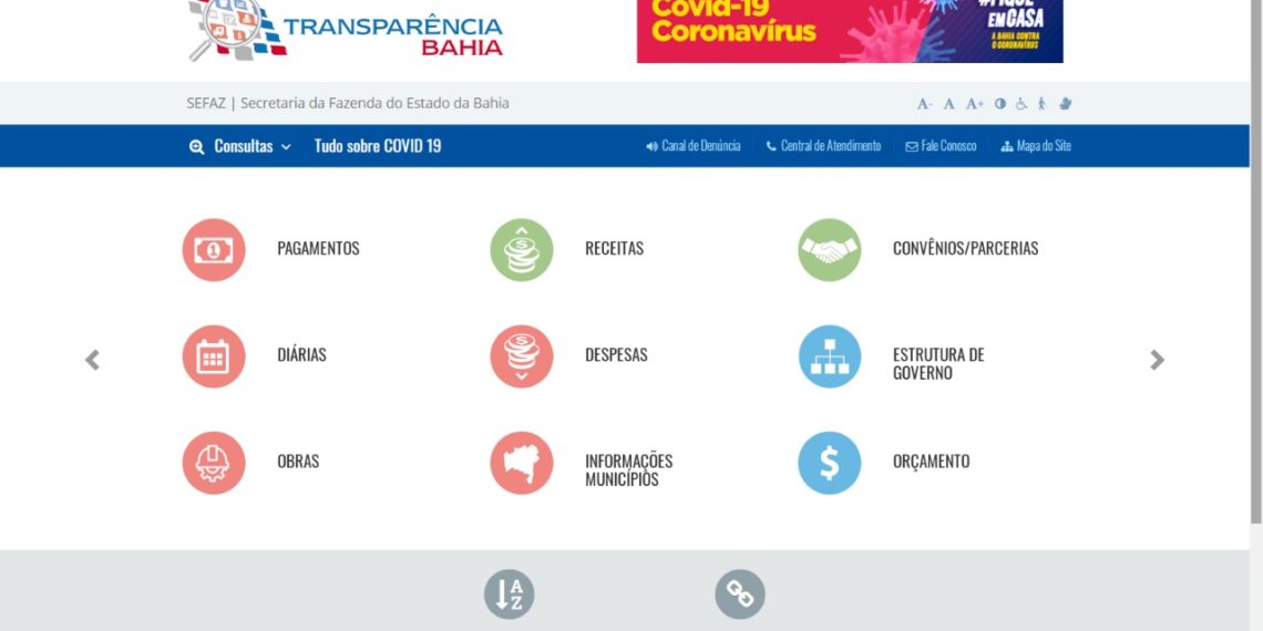 Novo portal do Governo do Estado amplia transparência durante pandemia