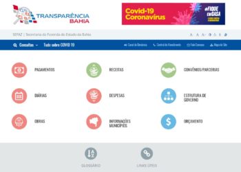 Novo portal do Governo do Estado amplia transparência durante pandemia