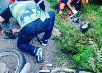 Dois homens ficam feridos em acidente na BR 324. Um deles em estado grave