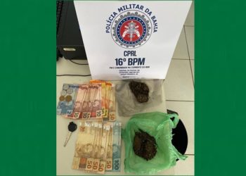 Indivíduo usando tornozeleira eletrônica é preso pela CETO ao ser flagrado com droga