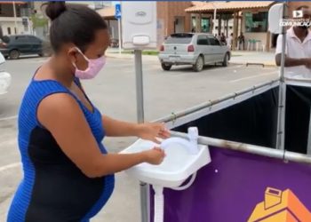 Santaluz: Prefeitura instala lavabos em pontos estratégicos da cidade