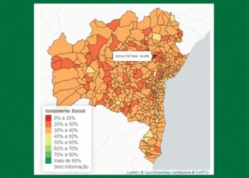 Municípios apresentam piores índices de isolamento social dos últimos 30 dias