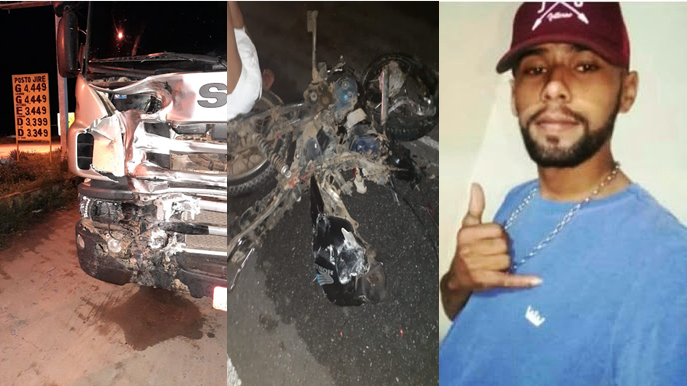 Colisão envolvendo moto e caminhão na BA 052 deixa um morto
